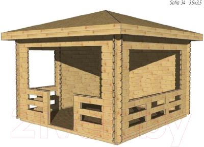 Беседка ДомБелКом Б-5 3.5x3.5