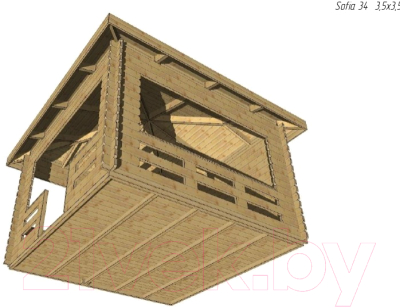 Беседка ДомБелКом Б-5 3.5x3.5