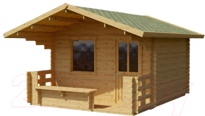 Дачный дом ДомБелКом ДС-6 3.6x4.8 - фото