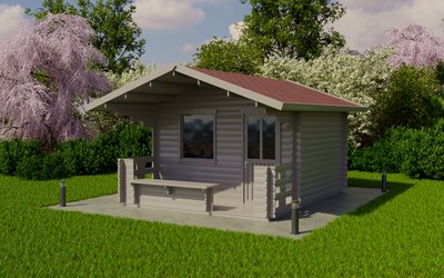 Дачный дом ДомБелКом ДС-6 3.6x4.8