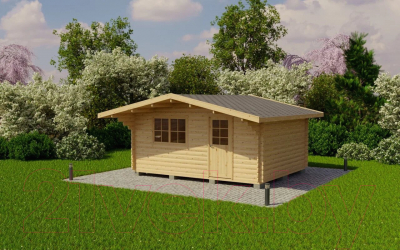 Дачный дом ДомБелКом ДС-9 5.0x4.0