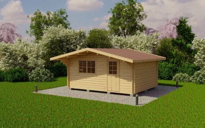 Дачный дом ДомБелКом ДС-9 5.0x4.0