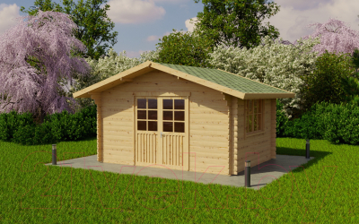 Дачный дом ДомБелКом ДС-18 4.0x3.0