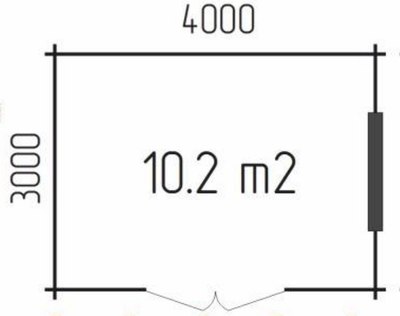 Дачный дом ДомБелКом ДС-18 4.0x3.0