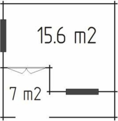 Дачный дом ДомБелКом ДС-21 5.0x5.0