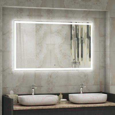 Зеркало Континент Mercury Led 100x80