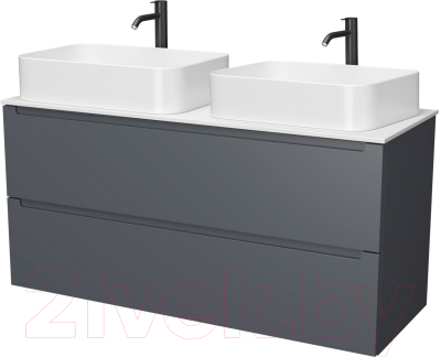 Тумба под умывальник ЗОВ Дион 120 / D120LAFM7015MKV5-KP13W - фото