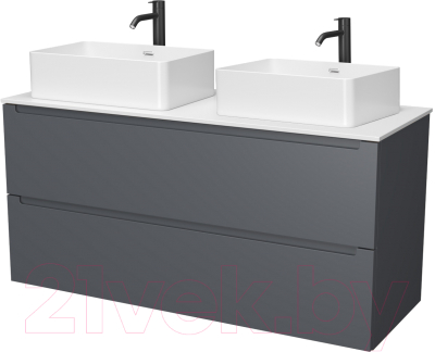 Тумба под умывальник ЗОВ Дион 120 / D120LHO0M7015МKV5-KP13W - фото