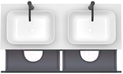 Тумба под умывальник ЗОВ Дион 120 / D120LHO0M7015МKV5-KP13W