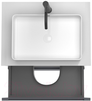 Тумба под умывальник ЗОВ Дион 80 / D80LAFM7015MKV5-KP13W