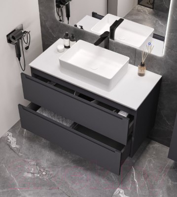 Тумба под умывальник ЗОВ Дион 80 / D80LAFM7015MKV5-KP13W