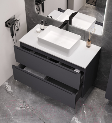 Тумба под умывальник ЗОВ Дион 90 / D90LAFM7015MKV5-KP13W