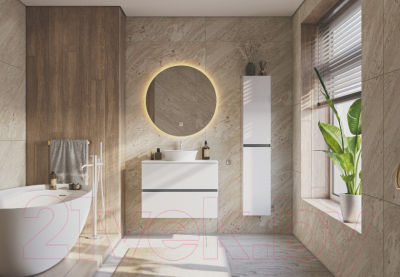 Тумба под умывальник ЗОВ Лира 100 / L100MW0MWGVA-KP13W-KP13W