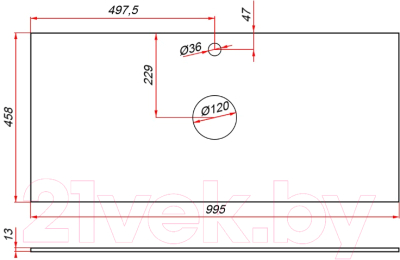 Тумба под умывальник ЗОВ Лира 100 / L100MW0MWGVA-KP13W-KP13W