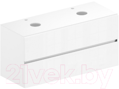 Тумба под умывальник ЗОВ Лира 120 / L120MW0MWGVA-KP13W - фото