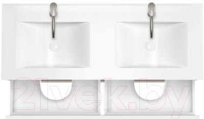 Тумба с умывальником ЗОВ Лира 120 / L120MW0MWGVA-OL120