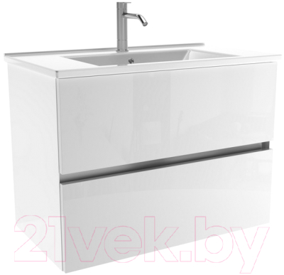 Тумба с умывальником ЗОВ Лира 80 / L80MW0MWGVA-OL80 - фото