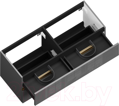 Тумба под умывальник ЗОВ Лира 120 / L120MWFMLGVG-KP13W