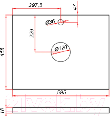 Тумба под умывальник ЗОВ Монови 60 / M60LA0LA-LDSPA