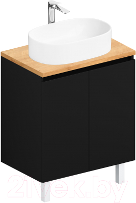 Тумба под умывальник ЗОВ Монови 80 / M80LG0LGS-HPL38T - фото