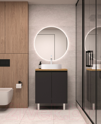 Тумба под умывальник ЗОВ Монови 80 / M80LG0LGS-HPL38T