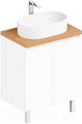 Тумба под умывальник ЗОВ Монови 80 / M80LW0LWS-HPL38T - фото