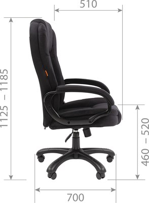 Кресло офисное Chairman Home 600 (Т-84 черный)