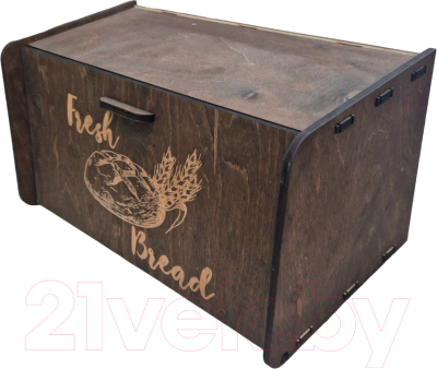 Хлебница DEKO Деревянная с декором / HDV3620 - фото