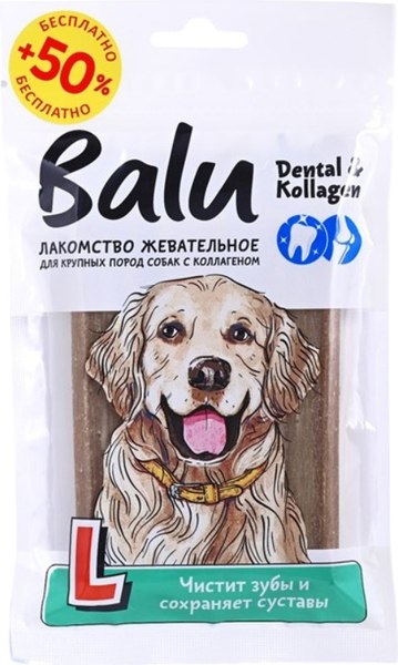 Лакомство для собак BaLu для крупных пород с коллагеном - фото