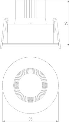 Точечный светильник Elektrostandard Artis 25096 LED 7W 3000K