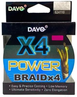 Леска плетеная Dayo Power Braid X4 0.20мм