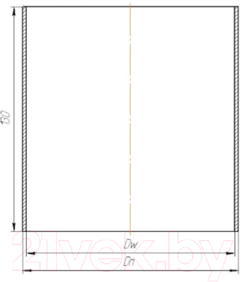 Гильза дымохода КПД С к/о 2мм ф150
