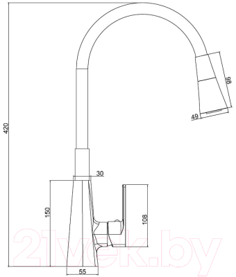 Смеситель Haiba HB73823-8