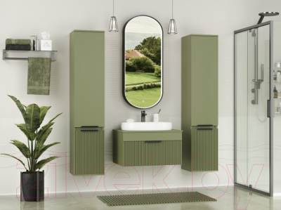 Шкаф-пенал для ванной Brevita Enfida 35 / ENF-05035-0801L