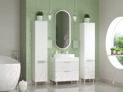 Тумба под умывальник Brevita Enfida 70 / ENF-06070-0142Я (белый матовый)