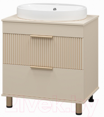 Тумба под умывальник Brevita Enfida 70 / ENF-06070-0342Я (бежевый матовый)