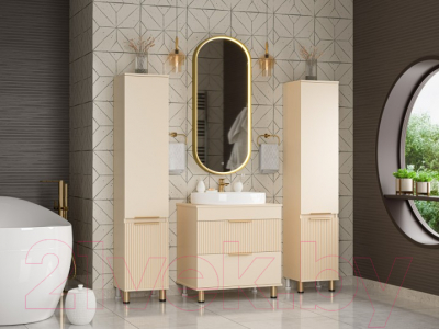 Тумба под умывальник Brevita Enfida 70 / ENF-06070-0342Я (бежевый матовый)