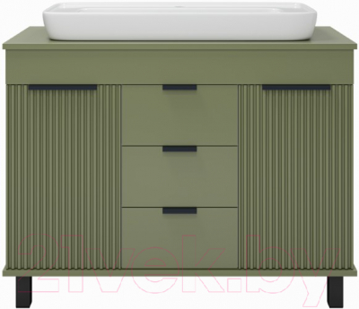 Тумба под умывальник Brevita Enfida 100 / ENF-06100-0843Я (зеленый матовый)