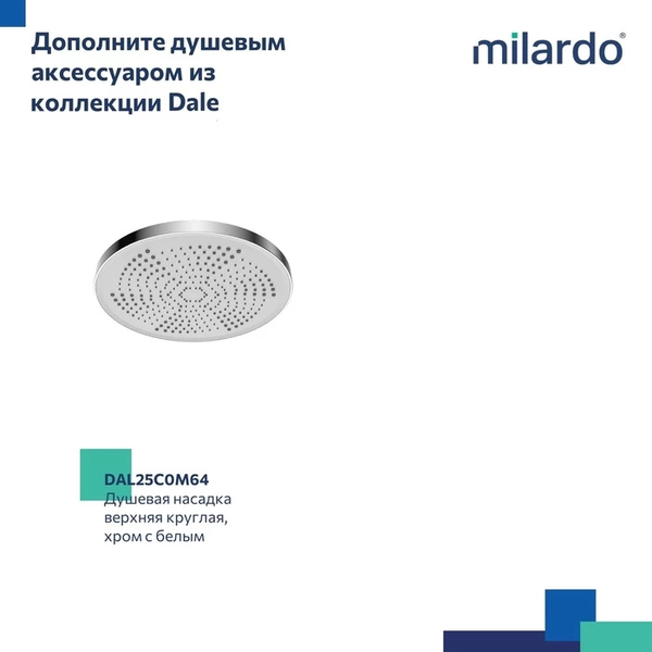 Душевой кронштейн Milardo Dale DALSB39M61