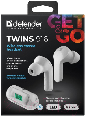 Беспроводные наушники Defender Twins 916 / 63916