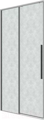 Душевая дверь Grossman Galaxy 70x195 / 1/2.K33.01.70.10.02 (хром/шиншилла стекло) - фото