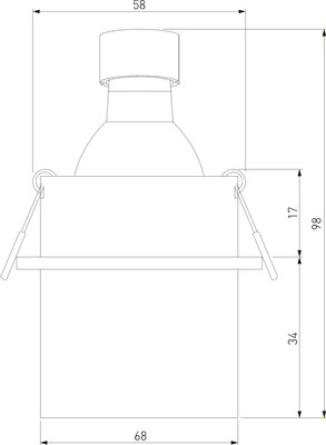 Точечный светильник Elektrostandard 25004/01 GU10