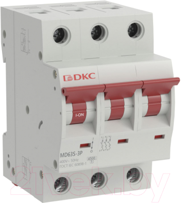 Выключатель автоматический DKC Yon Max MD63S 3P 40A C 4.5kA - фото