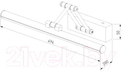 Подсветка для картин и зеркал Elektrostandard Monza 4000К 40128/LED