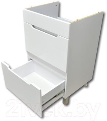 Тумба с умывальником Гамма Р23оФ8-У55 Софт-13055 со столешницей