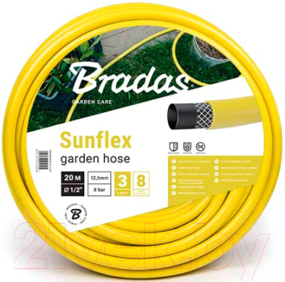 Шланг поливочный Bradas Sunflex 1/2 / WMS1/230  - фото