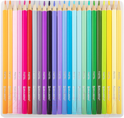 Набор цветных карандашей Brauberg Pastel / 181851