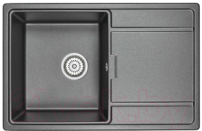 Мойка кухонная GRANULA GR-7804 (шварц) - фото