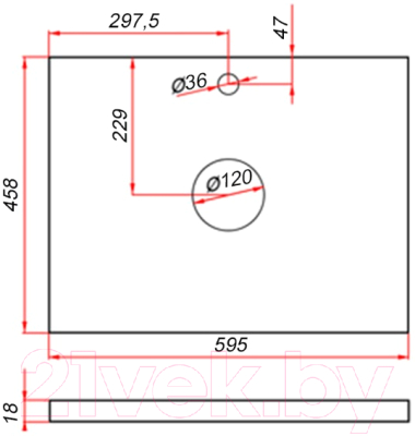 Тумба под умывальник ЗОВ Монови 60 / M60LG0LG-LDSPG