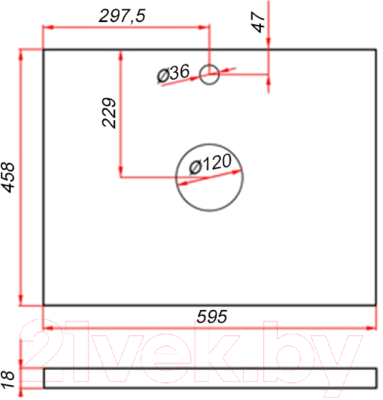 Тумба под умывальник ЗОВ Монови 60 / M60LG0LGS-LDSPG